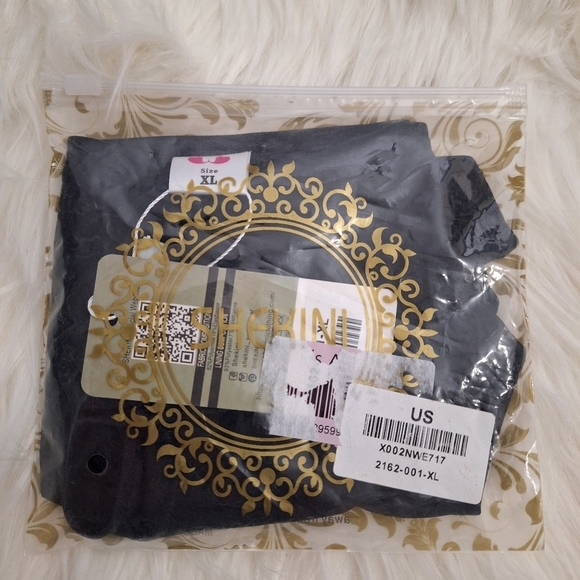 Shekini Womens Classic Bikini Bottom Black Triangle Flat Front Sexy Swim XL - Picture 5 of 7